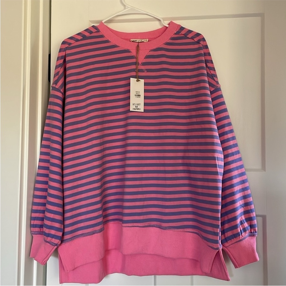 NWT Boutique Ozone Layer Oversized Top - Picture 3 of 8